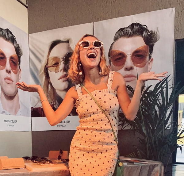 Miranda Makaroff Wearing MØY April Nymph @ Ibiza Pop-Up