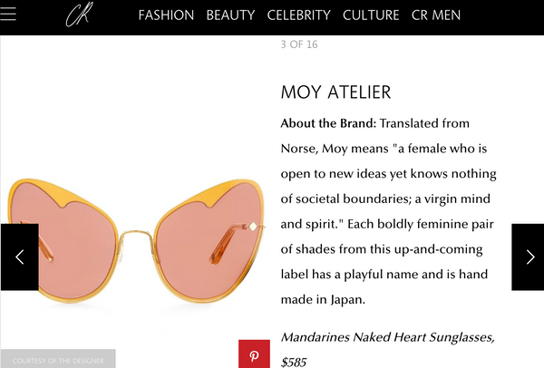 NAKED HEART: MANDARINS featured in CR fashion book